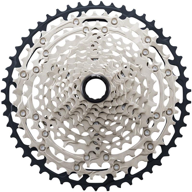 SLX CS-M7100 Cassette - 12-Speed 10-45t Silver/Black Micro Spline